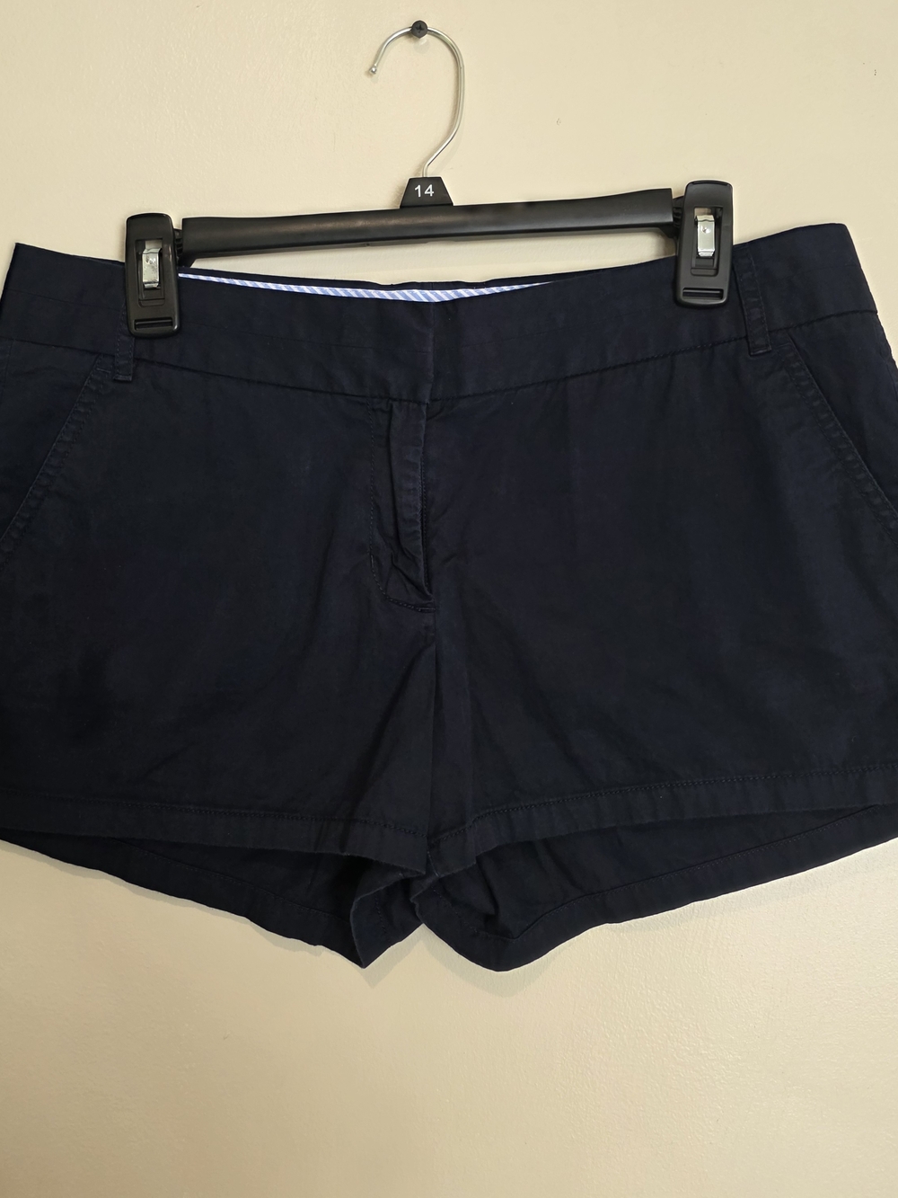 J. Crew Navy Cotton Chino Bermuda Shorts
